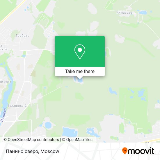 Панино озеро map