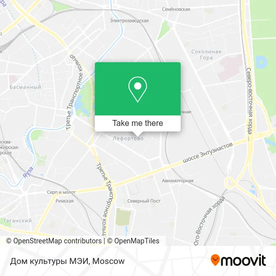 Дом культуры МЭИ map