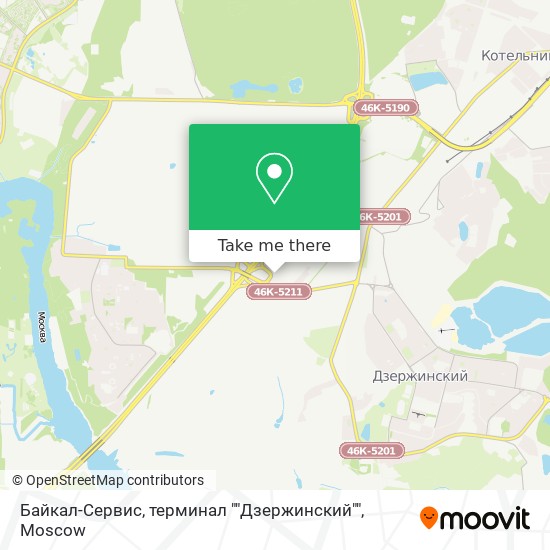 Байкал-Сервис, терминал ""Дзержинский"" map