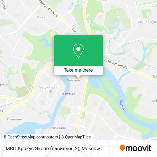 МВЦ Крокус Экспо (павильон 2) map