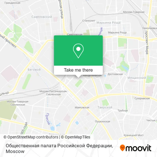 Общественная палата Российской Федерации map