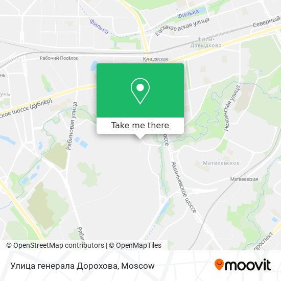 Улица генерала Дорохова map