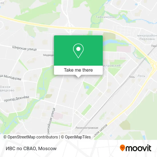 ИВС по СВАО map