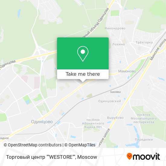 Торговый центр ""WESTORE"" map