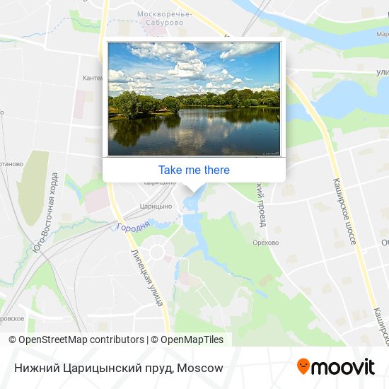 Нижний Царицынский пруд map