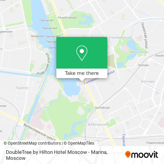 DoubleTree by Hilton Hotel Moscow - Marina map