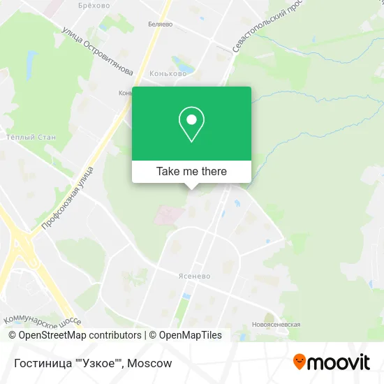 Гостиница ""Узкое"" map