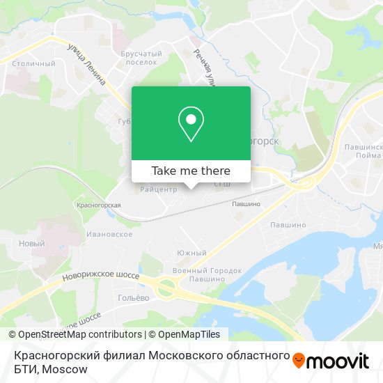 Красногорский филиал Московского областного БТИ map