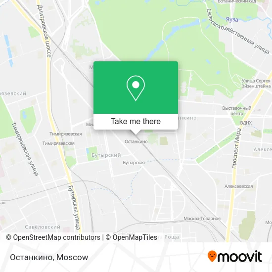 Останкино map