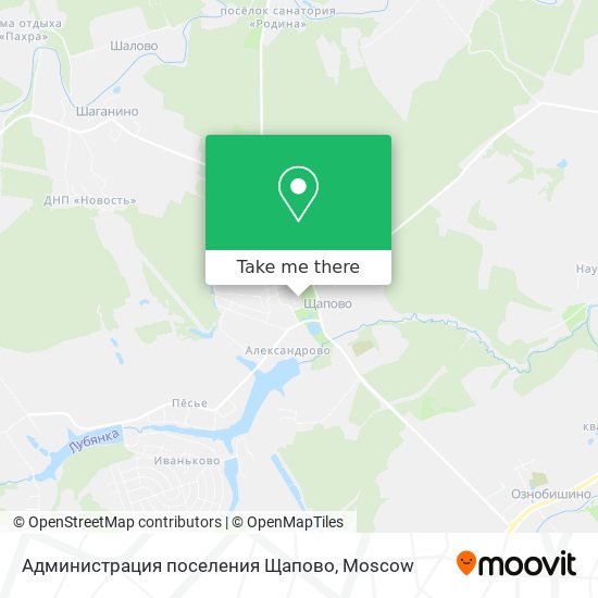 Администрация поселения Щапово map