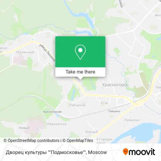 Дворец культуры ""Подмосковье"" map