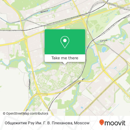 Общежитие Рэу Им. Г. В. Плеханова map