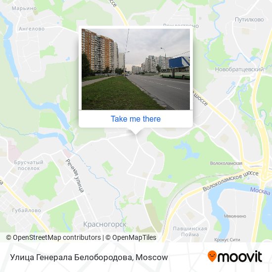 Улица Генерала Белобородова map