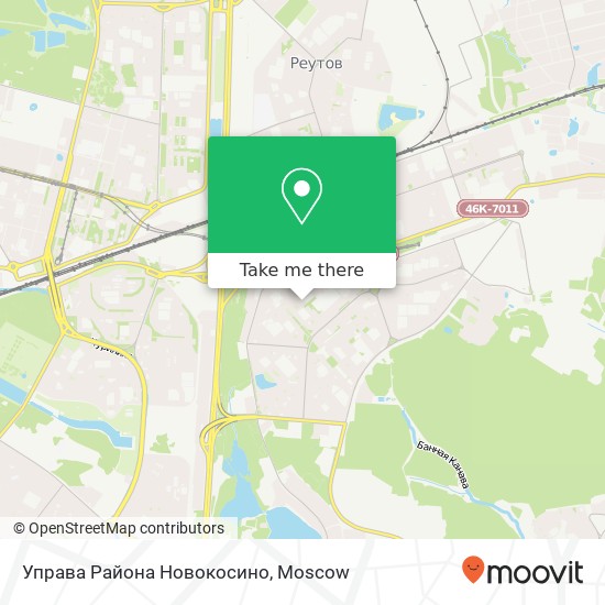 Управа Района Новокосино map