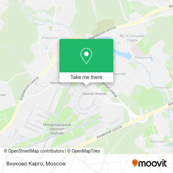 Внуково Карго map