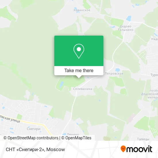 СНТ «Снегири-2» map