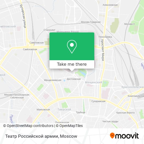 Театр Российской армии map