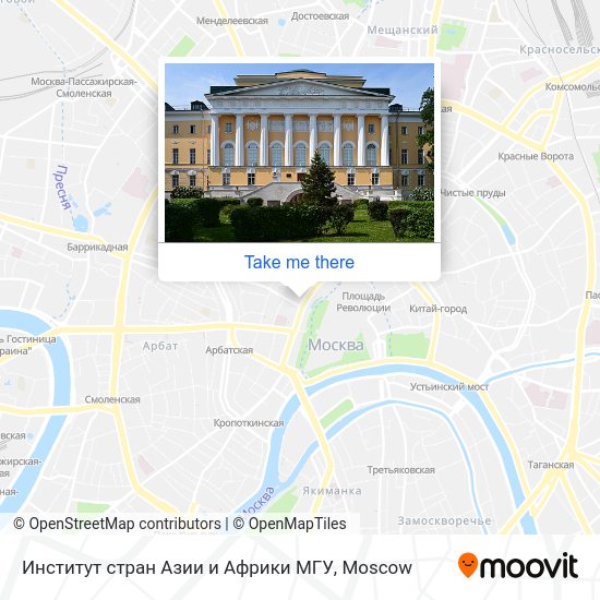 Институт стран Азии и Африки МГУ map