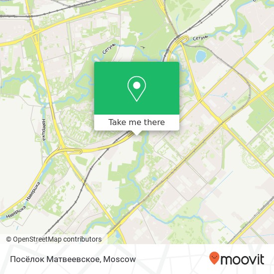 Посёлок Матвеевское map