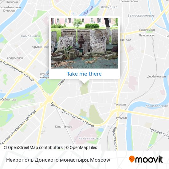 Некрополь Донского монастыря map