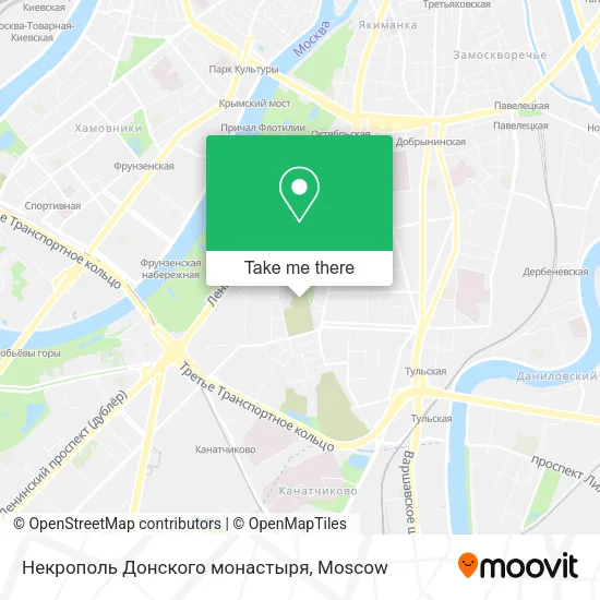Некрополь Донского монастыря map