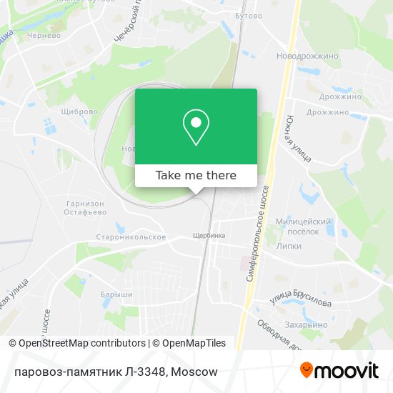 паровоз-памятник Л-3348 map