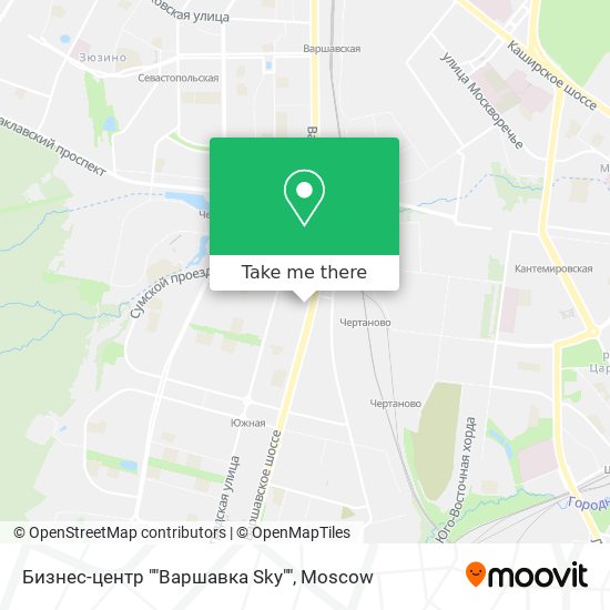Бизнес-центр ""Варшавка Sky"" map