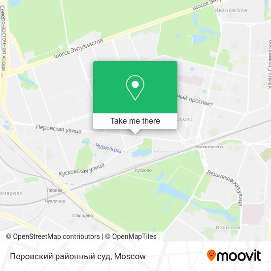 Перовский районный суд map