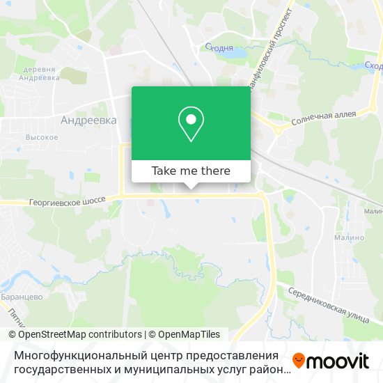 Многофункциональный центр предоставления государственных и муниципальных услуг района Крюково map