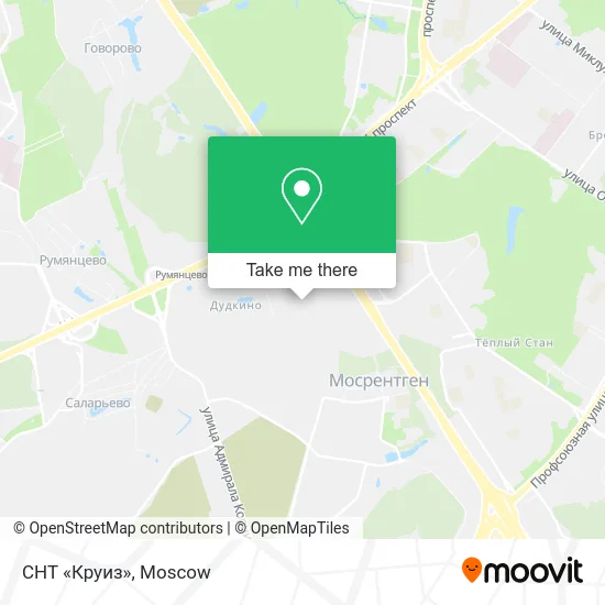 СНТ «Круиз» map