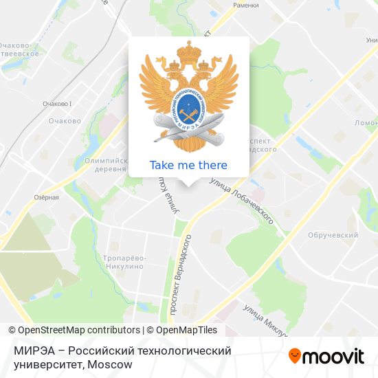 МИРЭА – Российский технологический университет map