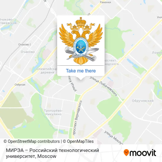 МИРЭА – Российский технологический университет map
