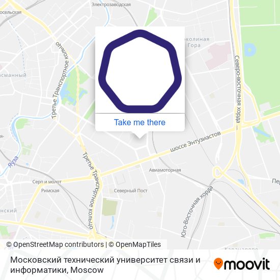 Московский технический университет связи и информатики map