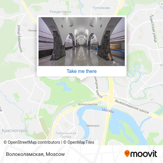 Волоколамская map
