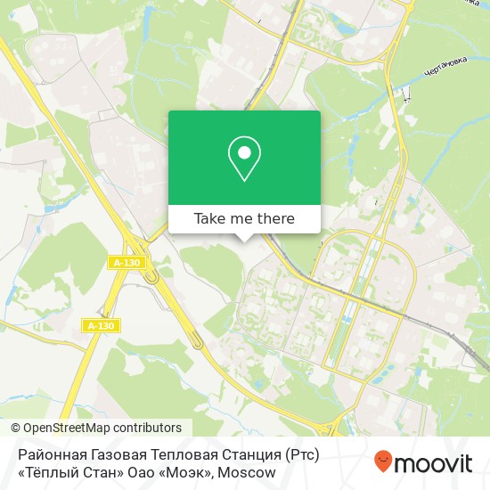 Районная Газовая Тепловая Станция (Ртс) «Тёплый Стан» Оао «Моэк» map