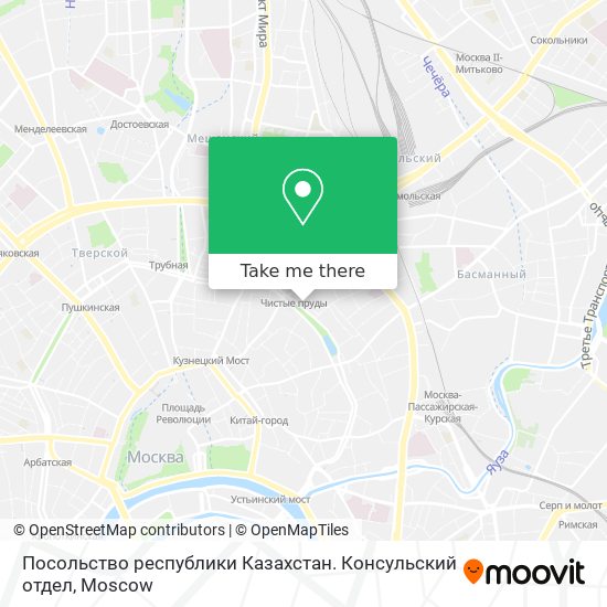 Посольство республики Казахстан. Консульский отдел map