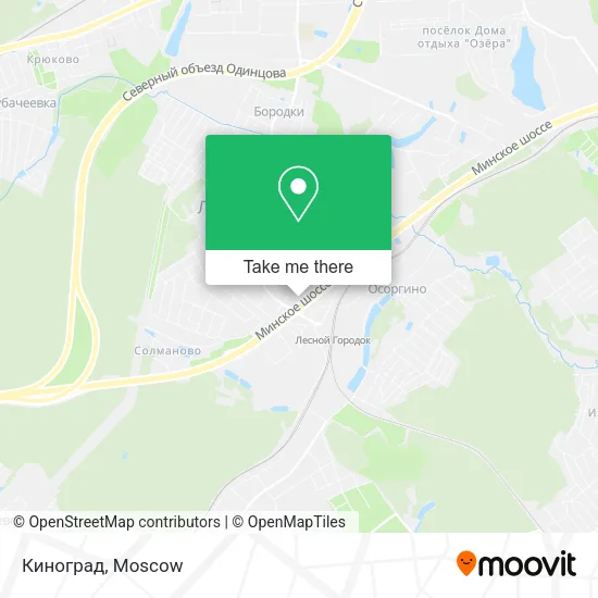 Киноград map