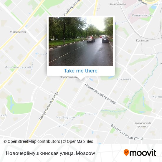 Новочерёмушкинская улица map