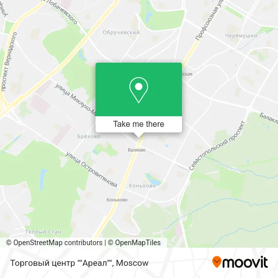 Торговый центр ""Ареал"" map