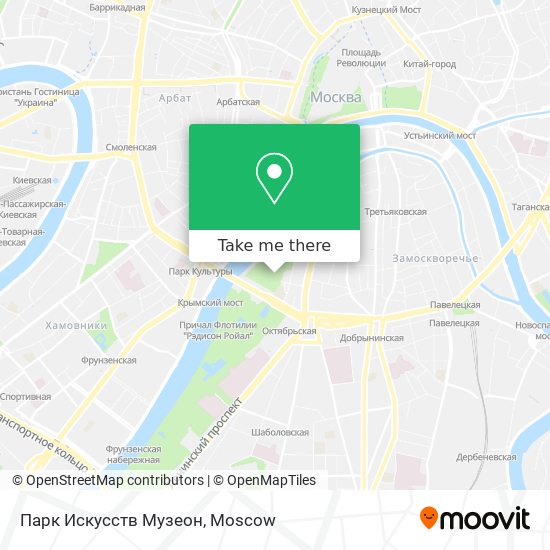 Парк Искусств Музеон map