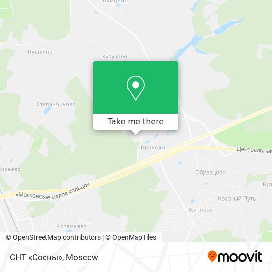СНТ «Сосны» map