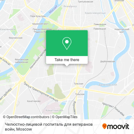 Челюстно-лицевой госпиталь для ветеранов войн map