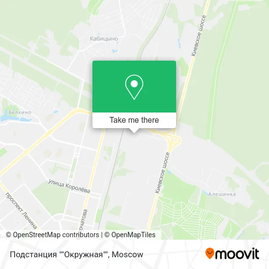 Подстанция ""Окружная"" map