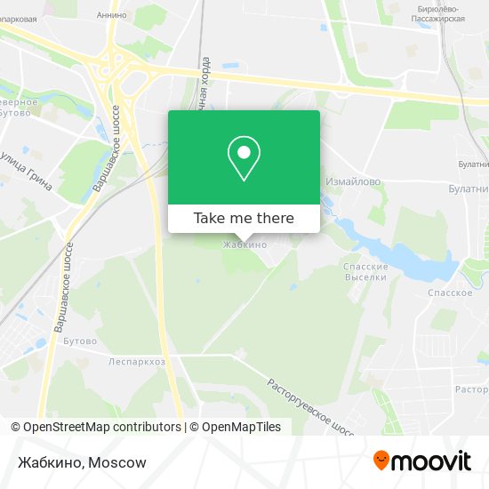 Жабкино map