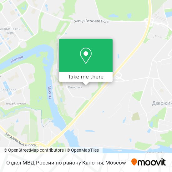 Отдел МВД России по району Капотня map