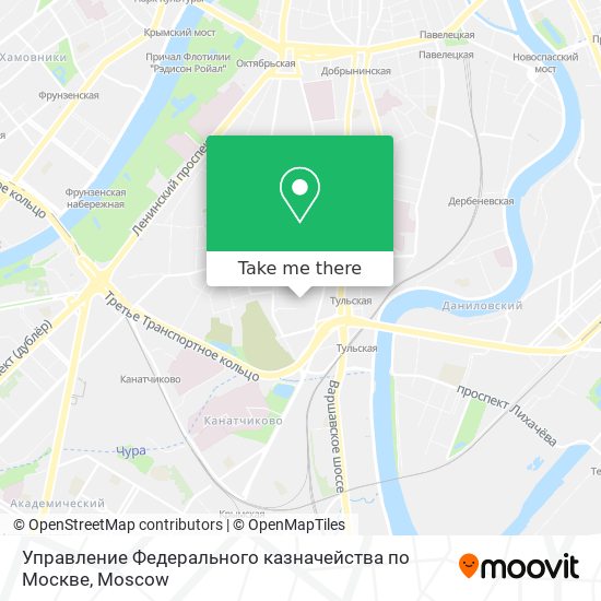 Управление Федерального казначейства по Москве map