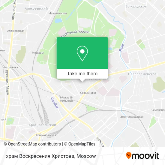 храм Воскресения Христова map