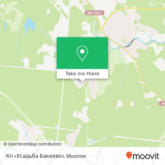 Кп «Усадьба Бакеево» map
