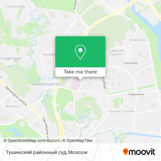 Тушинский районный суд map