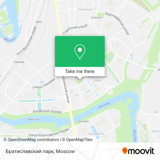 Братиславский парк map